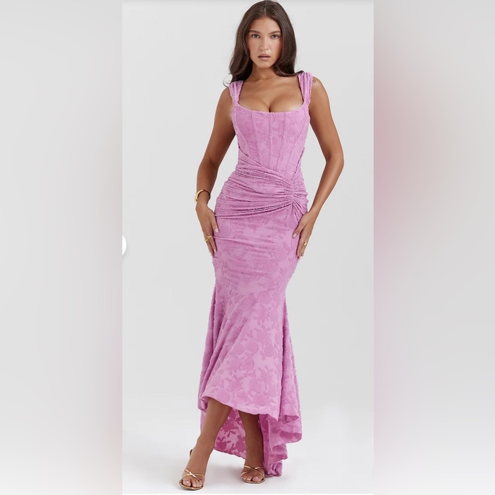 Pinkish purple mermaid dress. Never been worn.